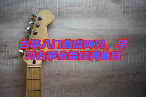 古箏入門曲譜兩只，學習古箏必備經(jīng)典曲目