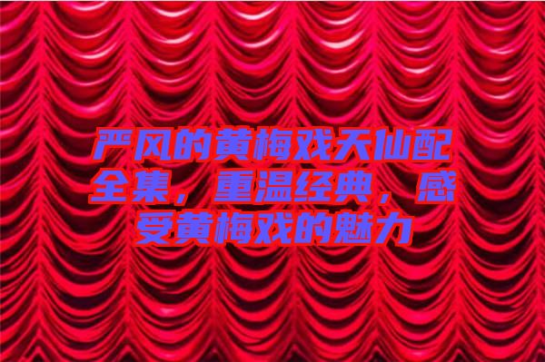 嚴(yán)風(fēng)的黃梅戲天仙配全集，重溫經(jīng)典，感受黃梅戲的魅力