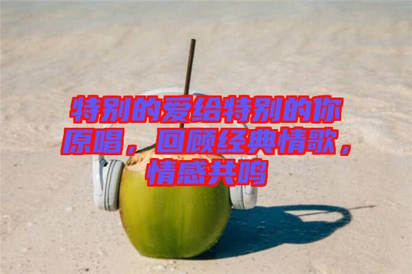 特別的愛給特別的你原唱，回顧經(jīng)典情歌，情感共鳴
