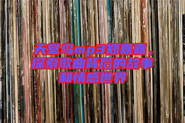 天堂鳥mp3鄭嘉嘉，探索歌曲背后的故事和情感世界