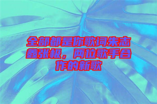 全部都是你歌詞朱志鑫張極，兩位歌手合作的新歌