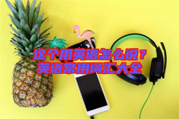 這個(gè)用英語(yǔ)怎么說(shuō)？英語(yǔ)常用詞匯大全