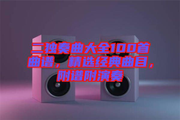 二獨(dú)奏曲大全100首曲譜，精選經(jīng)典曲目，附譜附演奏