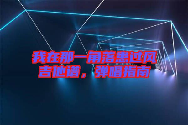 我在那一角落患過風(fēng)吉他譜，彈唱指南