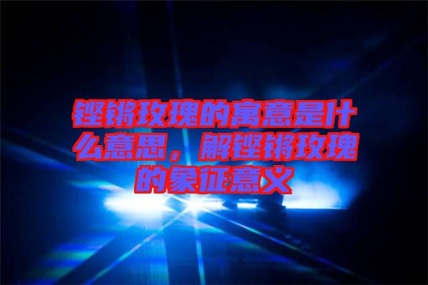 鏗鏘玫瑰的寓意是什么意思，解鏗鏘玫瑰的象征意義