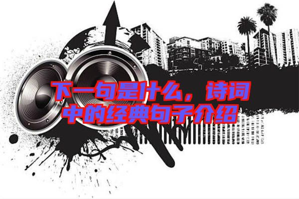 下一句是什么，詩詞中的經(jīng)典句子介紹