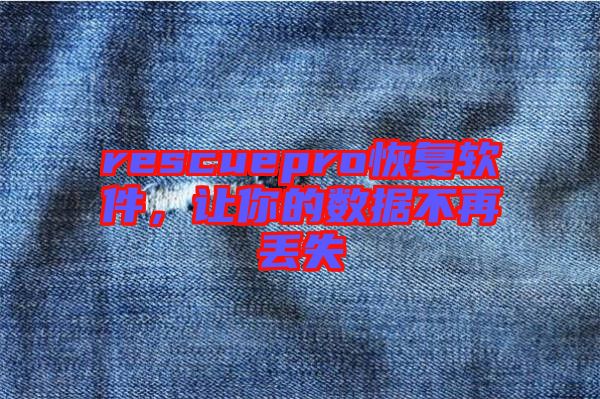 rescuepro恢復(fù)軟件，讓你的數(shù)據(jù)不再丟失