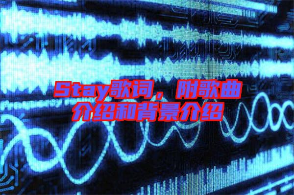 Stay歌詞，附歌曲介紹和背景介紹
