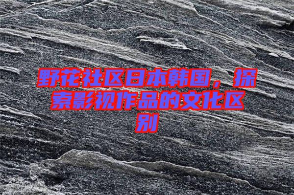 野花社區(qū)日本韓國，探索影視作品的文化區(qū)別
