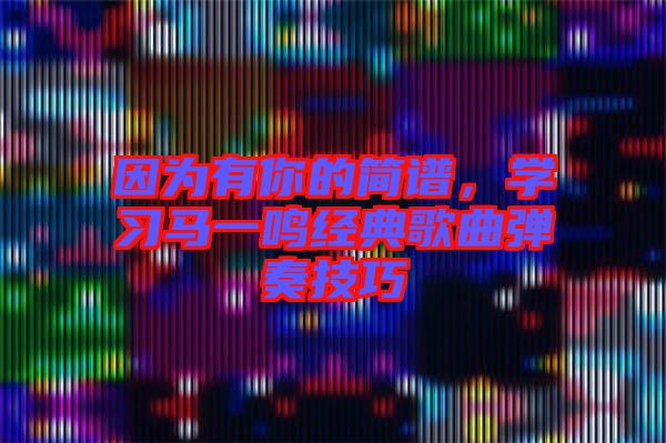 因?yàn)橛心愕暮喿V，學(xué)習(xí)馬一鳴經(jīng)典歌曲彈奏技巧