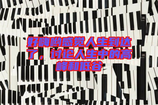 好嗨喲感覺(jué)人生到達(dá)了，討論人生中的高峰和低谷