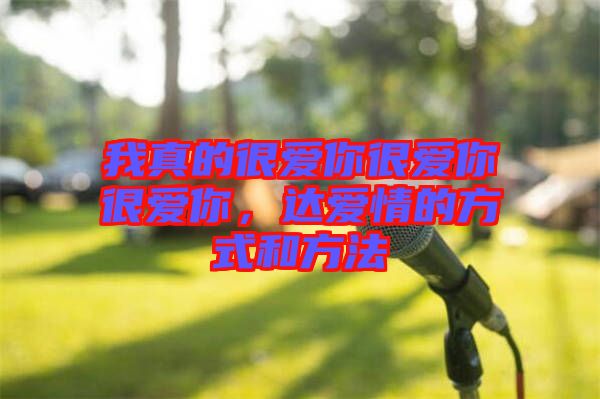 我真的很愛你很愛你很愛你，達(dá)愛情的方式和方法