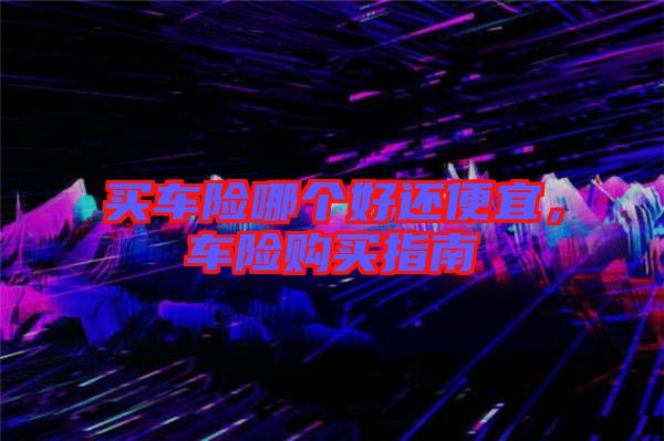 買(mǎi)車(chē)險(xiǎn)哪個(gè)好還便宜，車(chē)險(xiǎn)購(gòu)買(mǎi)指南