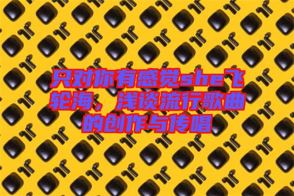 只對你有感覺she飛輪海，淺談流行歌曲的創(chuàng)作與傳唱