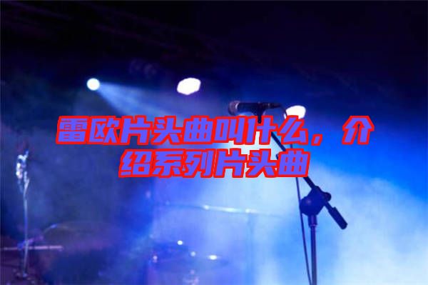 雷歐片頭曲叫什么，介紹系列片頭曲