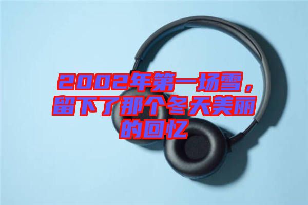2002年第一場雪，留下了那個冬天美麗的回憶