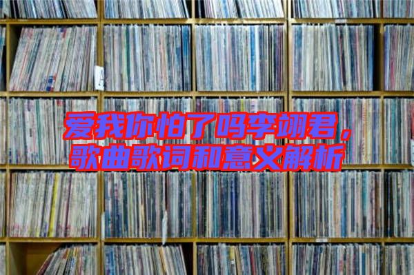 愛(ài)我你怕了嗎李翊君，歌曲歌詞和意義解析