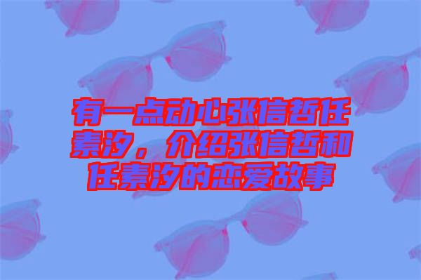 有一點動心張信哲任素汐，介紹張信哲和任素汐的戀愛故事