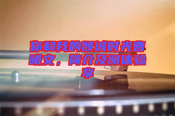 你和我的傾城時光曹曦文，簡介及閱體驗享