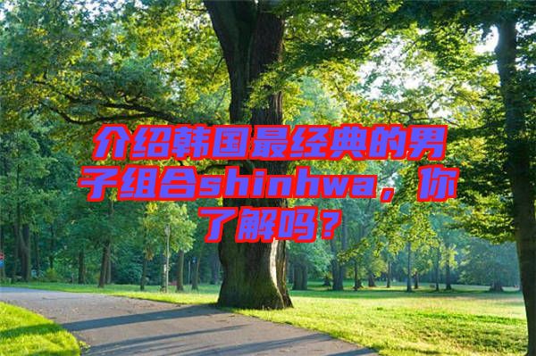 介紹韓國最經(jīng)典的男子組合shinhwa，你了解嗎？
