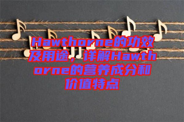 Hawthorne的功效及用途，詳解Hawthorne的營(yíng)養(yǎng)成分和價(jià)值特點(diǎn)