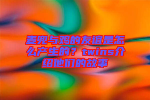 麥兜與雞的友誼是怎么產(chǎn)生的？twins介紹他們的故事