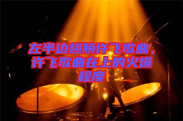 左半邊翅膀許飛歌曲，許飛歌曲在上的火爆程度
