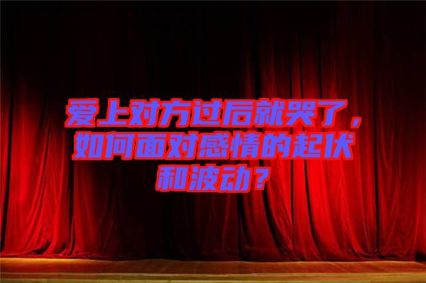 愛上對方過后就哭了，如何面對感情的起伏和波動？