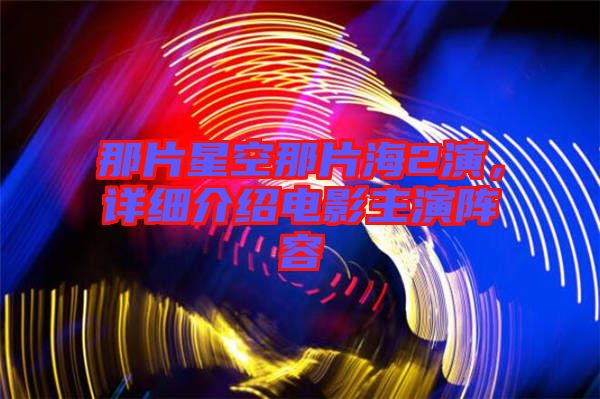 那片星空那片海2演，詳細(xì)介紹電影主演陣容