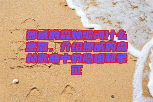 挪威的森林歌詞什么意思，介紹挪威的森林歌曲中的隱喻和象征