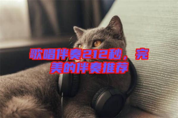歌唱伴奏212秒，完美的伴奏推薦