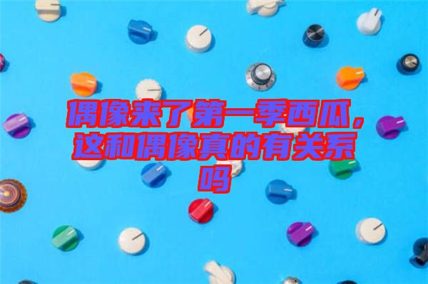 偶像來了第一季西瓜，這和偶像真的有關(guān)系嗎