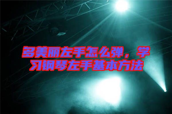 多美麗左手怎么彈，學(xué)習(xí)鋼琴左手基本方法