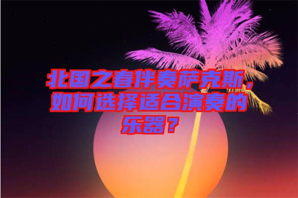 北國之春伴奏薩克斯，如何選擇適合演奏的樂器？