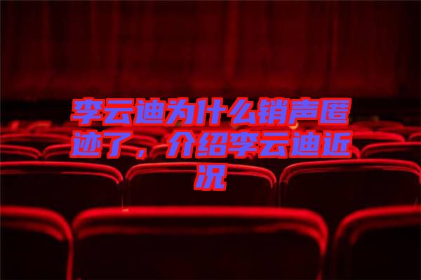 李云迪為什么銷聲匿跡了，介紹李云迪近況