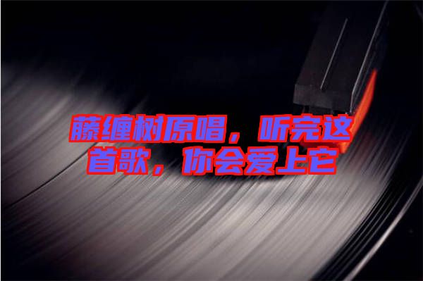 藤纏樹原唱，聽完這首歌，你會(huì)愛上它