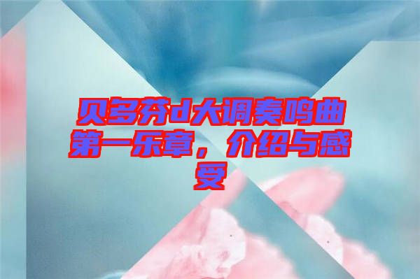 貝多芬d大調(diào)奏鳴曲第一樂(lè)章，介紹與感受