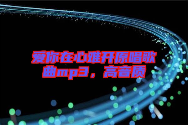愛你在心難開原唱歌曲mp3，高音質(zhì)