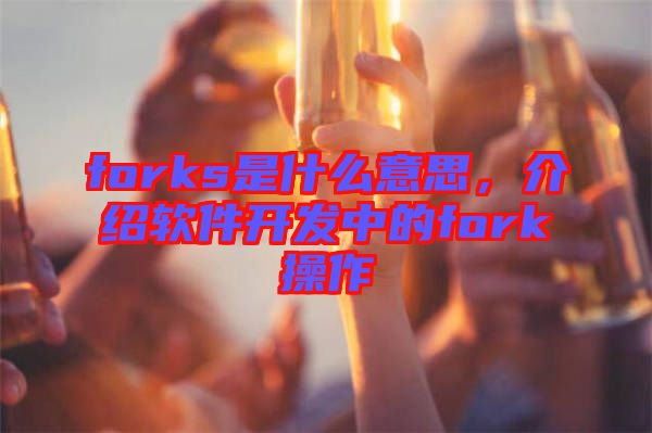 forks是什么意思，介紹軟件開發(fā)中的fork操作