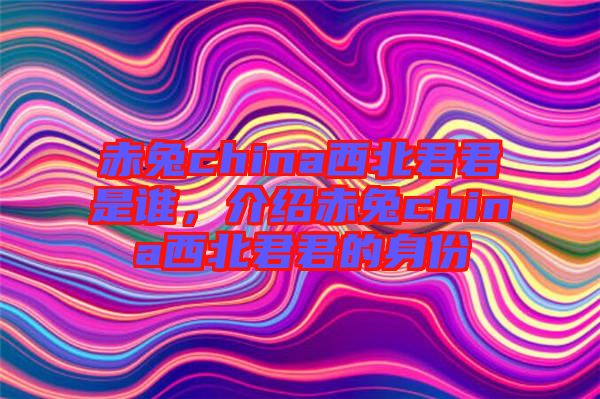 赤兔china西北君君是誰，介紹赤兔china西北君君的身份