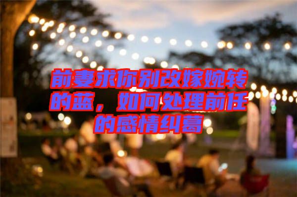前妻求你別改嫁婉轉(zhuǎn)的藍(lán)，如何處理前任的感情糾葛