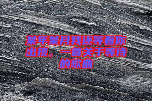 某年某月我還等著你出現(xiàn)，一首關(guān)于等待的歌曲