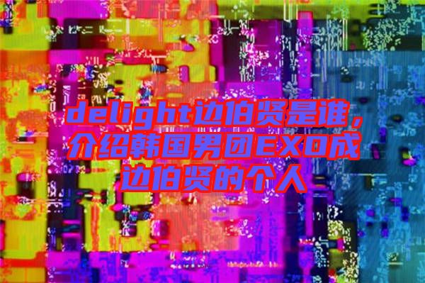 delight邊伯賢是誰(shuí)，介紹韓國(guó)男團(tuán)EXO成邊伯賢的個(gè)人