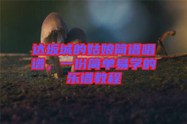 達(dá)坂城的姑娘簡(jiǎn)譜唱譜，一份簡(jiǎn)單易學(xué)的樂譜教程