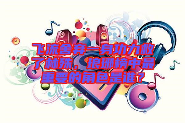 飛流舍棄一身功力救了林殊，瑯琊榜中最重要的角色是誰？