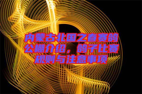 內(nèi)蒙古北國(guó)之春賽鴿公棚介紹，鴿子比賽規(guī)則與注意事項(xiàng)