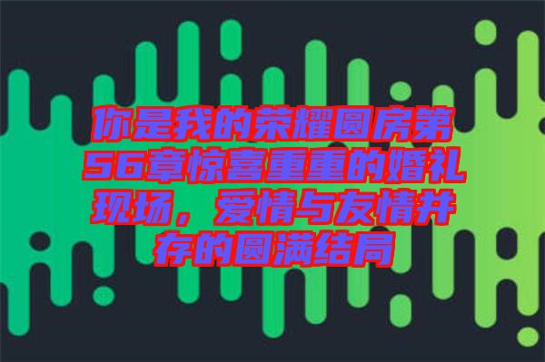 你是我的榮耀圓房第56章驚喜重重的婚禮現(xiàn)場(chǎng)，愛(ài)情與友情并存的圓滿結(jié)局