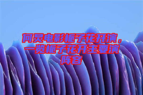 何炅電影梔子花開演，一覽梔子花開主要演陣容