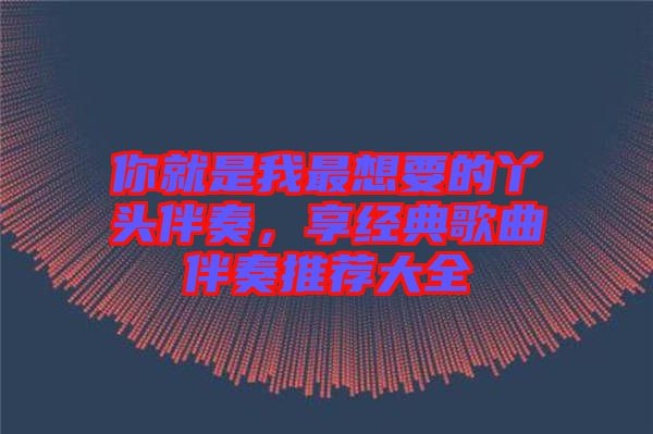 你就是我最想要的丫頭伴奏，享經(jīng)典歌曲伴奏推薦大全