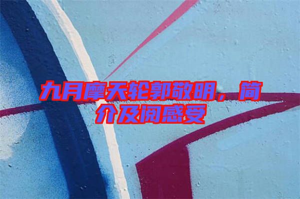九月摩天輪郭敬明，簡(jiǎn)介及閱感受